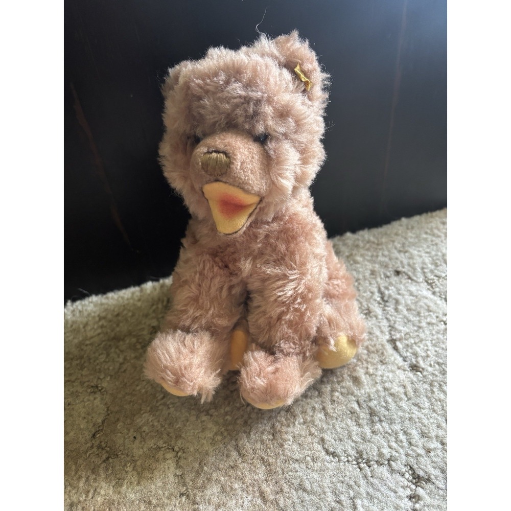 Vintage Steiff Cosy Orsi Bear 4840/20 Dog Puppy Style Open Mouth Plush Tag